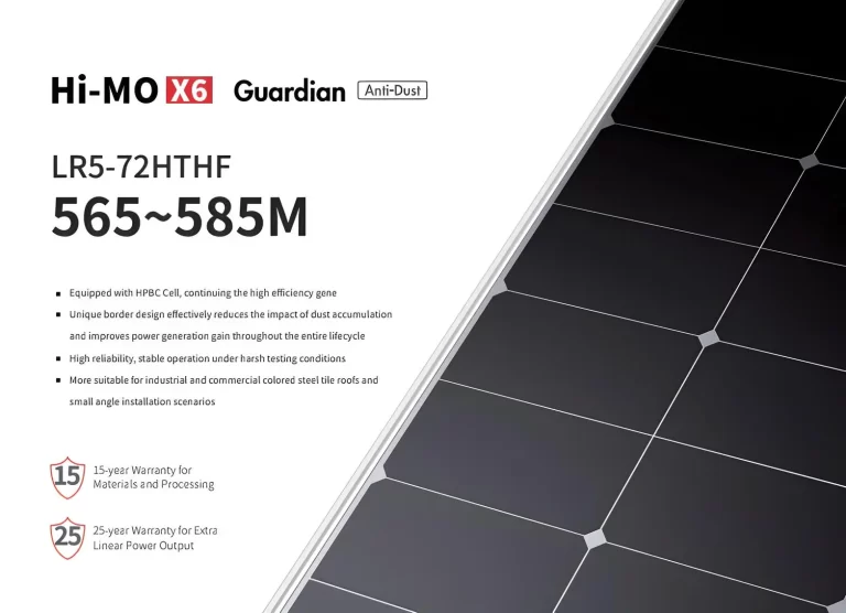 Hi-MO X6 Guardian Antipolvo de 575Wp