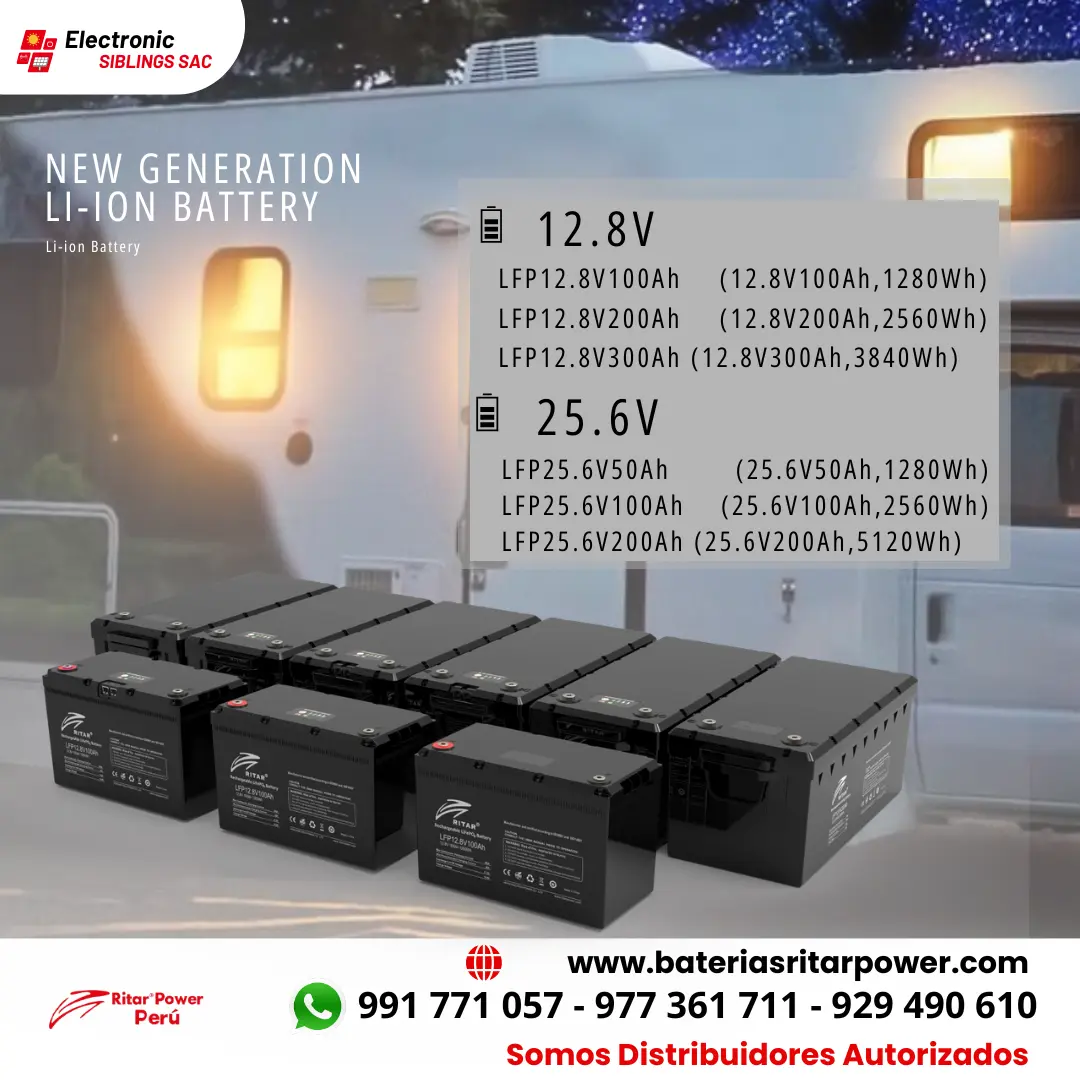 Baterías de Litio Ritar Power