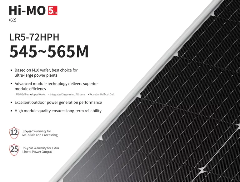 Panel Solar LONGi 550W