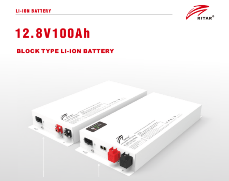 Batería de Litio 12.8V 100Ah Ritar Power Block Type en Perú