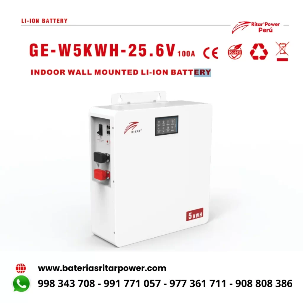 Batería de Litio Ritar Power GE-W5KWH-25.6V100A